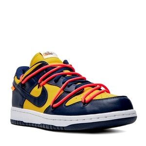 Nike Dunk X Off White University Gold Sneaker Sz 11 Streetwear LIMITED EDITION